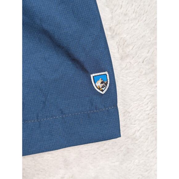 NEW KUHL Men's XL Stealth Short Sleeve Shirt Midnight Blue Snap Front Outdoors - Picture 5 of 8